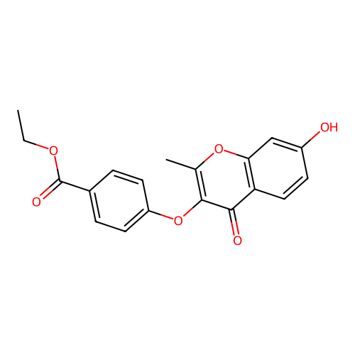 ethyl 4-[(7-hydroxy-2-methyl-4-oxo-4H-chromen-3-yl)oxy]benzoate structure