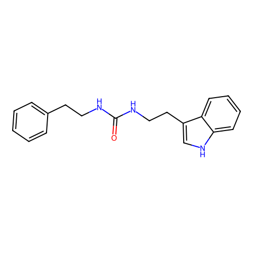 1-(2-(1H-indol-3-yl)ethyl)-3-phenethylurea structure