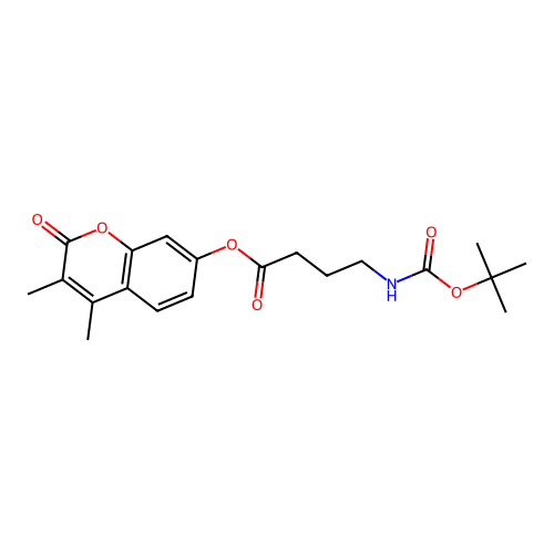 3,4-dimethyl-2-oxo-2H-chromen-7-yl 4-[(tert-butoxycarbonyl)amino]butanoate structure