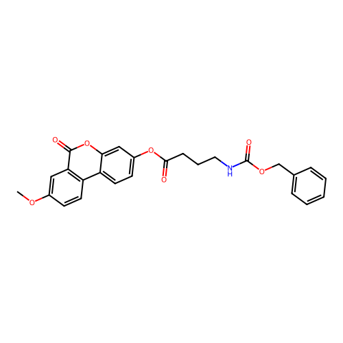 8-methoxy-6-oxo-6H-benzo[c]chromen-3-yl 4-{[(benzyloxy)carbonyl]amino}butanoate structure