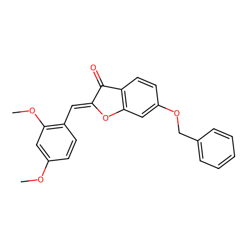 2-[(2,4-Dimethoxyphenyl)methylene]-6-(phenylmethoxy)benzo[b]furan-3-one structure