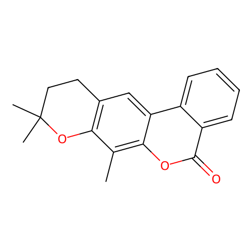 7,9,9-Trimethyl-10,11-dihydrobenzo[c]pyrano[3,2-g]chromen-5-one structure