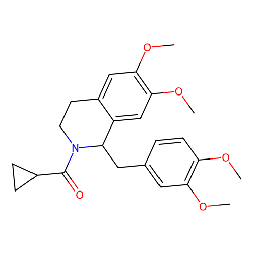 cyclopropyl(1-(3,4-dimethoxybenzyl)-6,7-dimethoxy-3,4-dihydroisoquinolin-2(1H)-yl)methanone structure