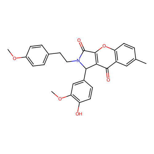 1-(4-hydroxy-3-methoxyphenyl)-2-(4-methoxyphenethyl)-7-methyl-1,2-dihydrochromeno[2,3-c]pyrrole-3,9-dione structure