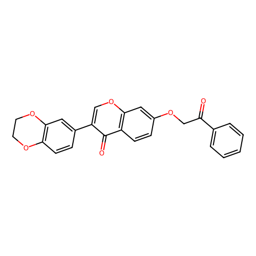 3-(2,3-dihydro-1,4-benzodioxin-6-yl)-7-(2-oxo-2-phenylethoxy)-4H-chromen-4-one structure