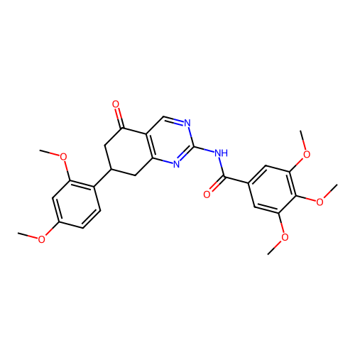 N-(7-(2,4-dimethoxyphenyl)-5-oxo-5,6,7,8-tetrahydroquinazolin-2-yl)-3,4,5-trimethoxybenzamide structure