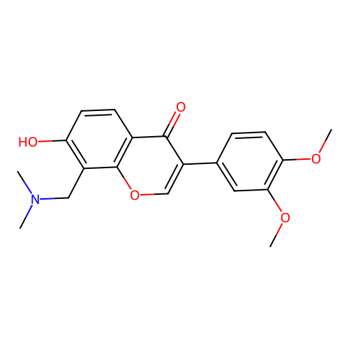 3-(3,4-dimethoxyphenyl)-8-((dimethylamino)methyl)-7-hydroxy-4H-chromen-4-one structure