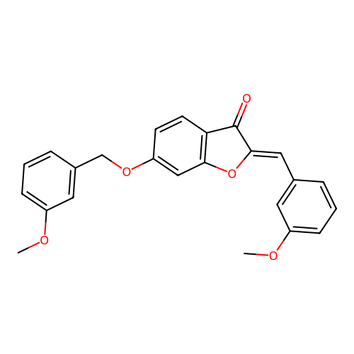 6-[(3-Methoxyphenyl)methoxy]-2-[(3-methoxyphenyl)methylene]benzo[b]furan-3-one structure