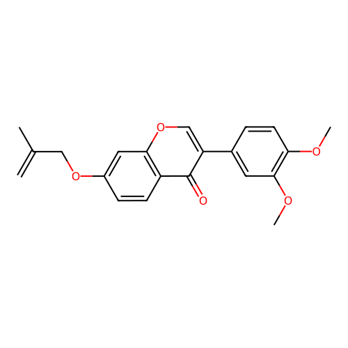 3-(3,4-Dimethoxyphenyl)-7-(2-methylprop-2-enyloxy)chromen-4-one structure