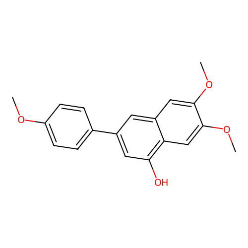 6,7-Dimethoxy-3-(4-methoxyphenyl)naphthalen-1-ol structure