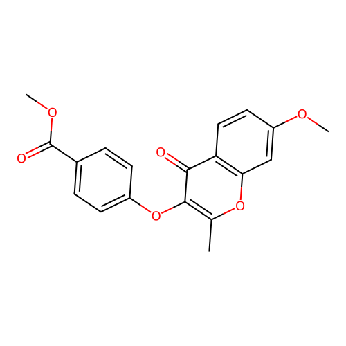 methyl 4-[(7-methoxy-2-methyl-4-oxo-4H-chromen-3-yl)oxy]benzoate structure