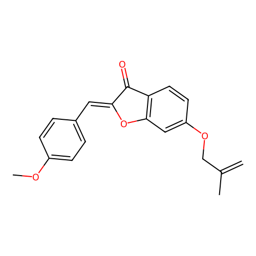 (Z)-2-(4-methoxybenzylidene)-6-((2-methylallyl)oxy)benzofuran-3(2H)-one structure