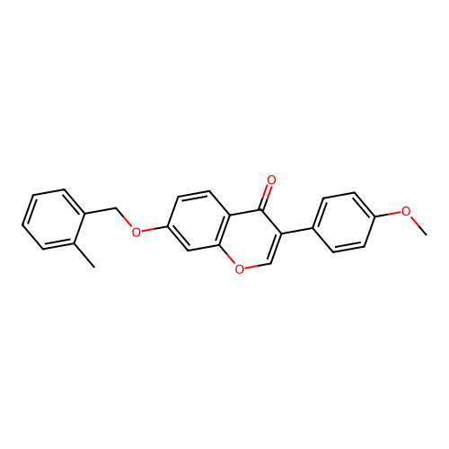 3-(4-Methoxyphenyl)-7-[(2-methylphenyl)methoxy]chromen-4-one structure