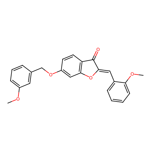 6-[(3-Methoxyphenyl)methoxy]-2-[(2-methoxyphenyl)methylene]benzo[b]furan-3-one structure