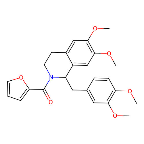 (1-(3,4-dimethoxybenzyl)-6,7-dimethoxy-3,4-dihydroisoquinolin-2(1H)-yl)(furan-2-yl)methanone structure