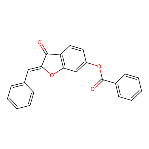 3-Oxo-2-(phenylmethylene)benzo[3,4-b]furan-6-yl benzoate structure