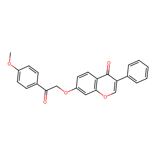 7-[2-(4-Methoxyphenyl)-2-oxoethoxy]-3-phenylchromen-4-one structure