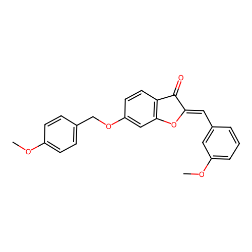 6-[(4-Methoxyphenyl)methoxy]-2-[(3-methoxyphenyl)methylene]benzo[b]furan-3-one structure