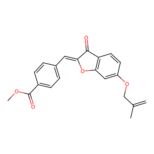 (Z)-methyl 4-((6-((2-methylallyl)oxy)-3-oxobenzofuran-2(3H)-ylidene)methyl)benzoate structure