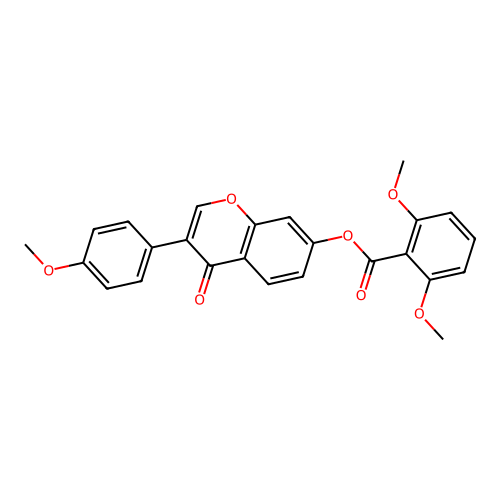 3-(4-methoxyphenyl)-4-oxo-4H-chromen-7-yl 2,6-dimethoxybenzoate structure