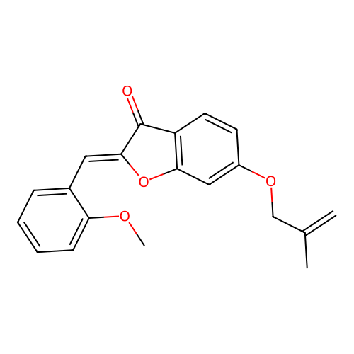 (Z)-2-(2-methoxybenzylidene)-6-((2-methylallyl)oxy)benzofuran-3(2H)-one structure