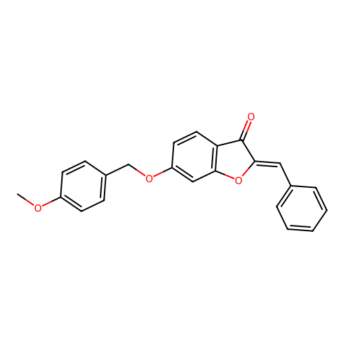 6-[(4-Methoxyphenyl)methoxy]-2-(phenylmethylene)benzo[b]furan-3-one structure