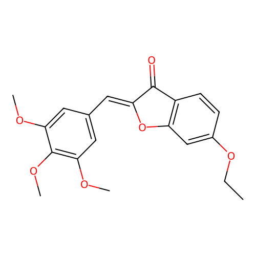 (Z)-6-ethoxy-2-(3,4,5-trimethoxybenzylidene)benzofuran-3(2H)-one structure