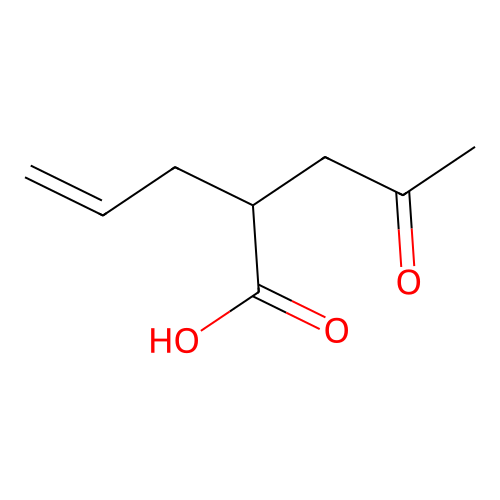 4-Pentenoic acid, 2-(2-oxopropyl)- structure