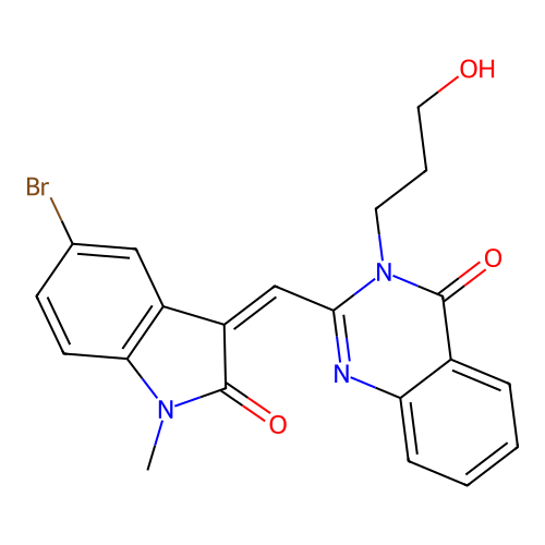 C21H18BrN3O3 structure