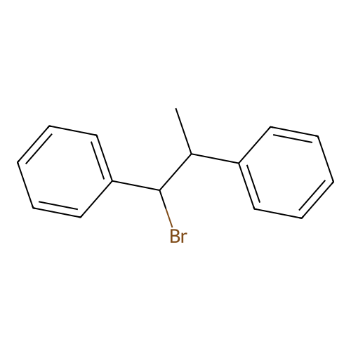 Benzene, 1,1'-(1-bromo-2-methyl-1,2-ethanediyl)bis- structure