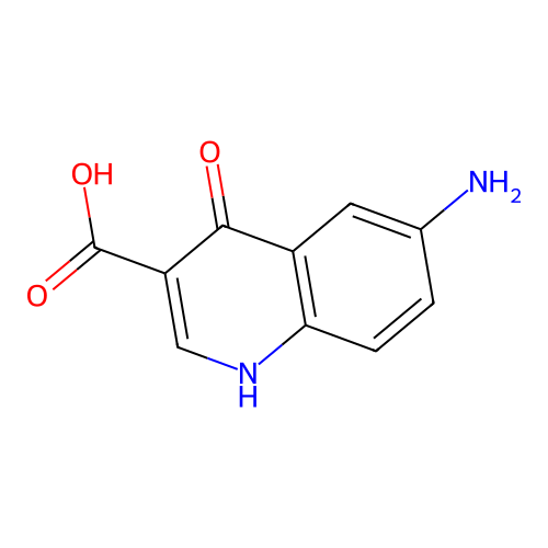 6-Amino-4-hydroxyquinoline-3-carboxylic acid structure