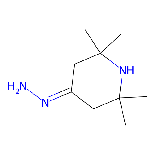 4-Piperidinone, 2,2,6,6-tetramethyl-, hydrazone structure