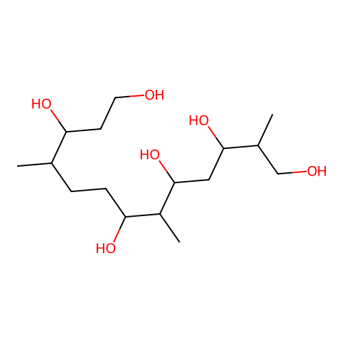 1,3,5,7,11,13-Tridecanehexol, 2,6,10-trimethyl- structure
