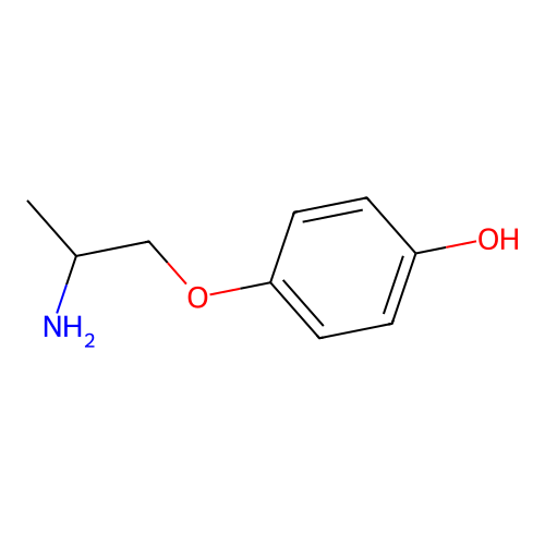 p-(2-Aminopropoxy)phenol structure