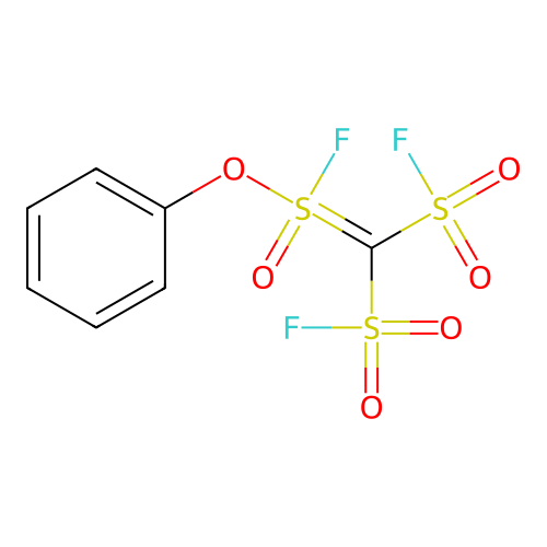 (Fluoro-oxo-phenoxy-lambda6-sulfanylidene)methanedisulfonyl fluoride structure