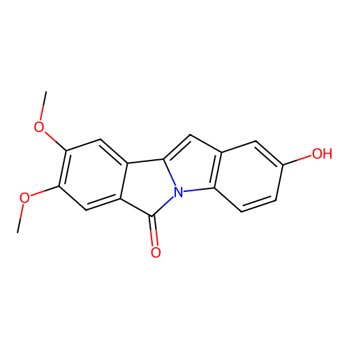 2-Hydroxy-8,9-Dimethoxy-6h-Isoindolo[2,1-A]indol-6-One structure