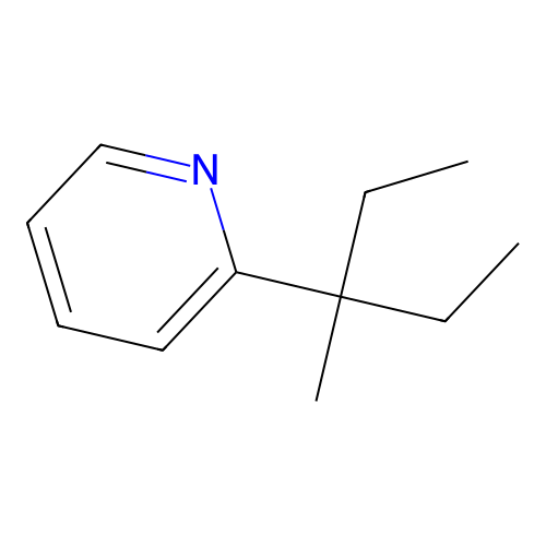 2-(1-Ethyl-1-methylpropyl)pyridine structure