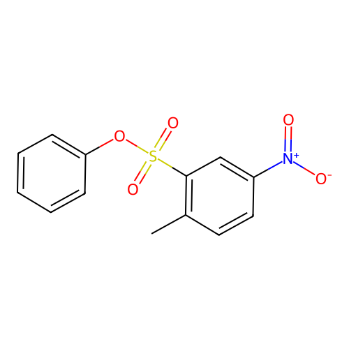 Phenyl 2-methyl-5-nitrobenzenesulfonate structure