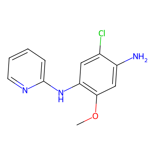 2-Chloro-5-methoxy-4-(2-pyridylamino)aniline structure