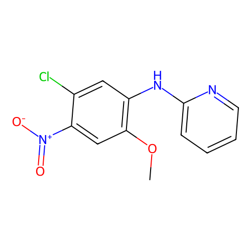 N-(5-Chloro-2-methoxy-4-nitrophenyl)pyridin-2-amine structure