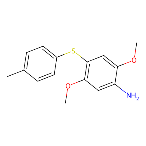 2,5-Dimethoxy-4-(p-tolylthio)aniline structure