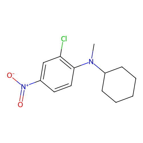 2-Chloro-N-cyclohexyl-N-methyl-4-nitroaniline structure