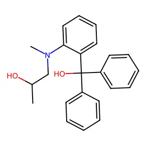 2-Aza-2-(2-diphenylhydroxymethyl)phenyl-4-pentanol structure