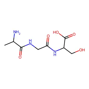 L-Alanylglycyl-L-serine structure