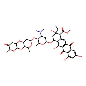 2-Hydroxyaclacinomycin B structure