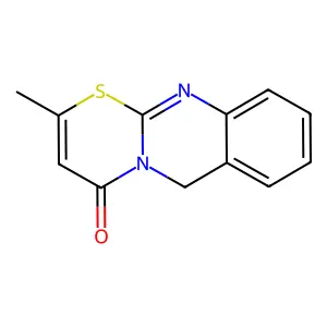 2-Methyl-5,6-dihydro-1,3-thiazino(2,3-b)quinazolin-4-one structure