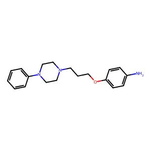 Benzenamine, 4-(3-(4-phenyl-1-piperazinyl)propoxy)- structure