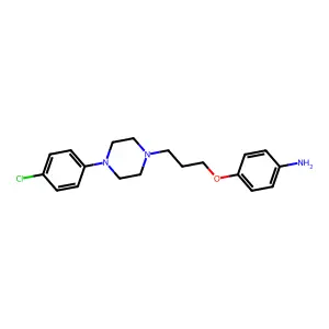 Benzenamine, 4-(3-(4-(4-chlorophenyl)-1-piperazinyl)propoxy)- structure
