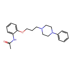 Acetamide, N-(2-(3-(4-phenyl-1-piperazinyl)propoxy)phenyl)- structure