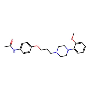 Acetamide, N-(4-(3-(4-(2-methoxyphenyl)-1-piperazinyl)propoxy)phenyl)- structure